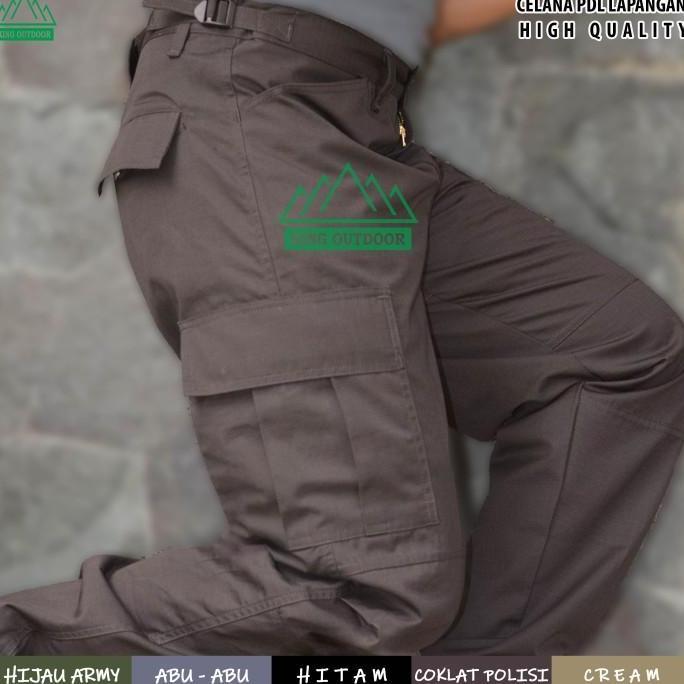 CELANA TACTICAL PDL JUMBO (46-48) RIPSTOP TORNADO WARNA COKLAT POLISI