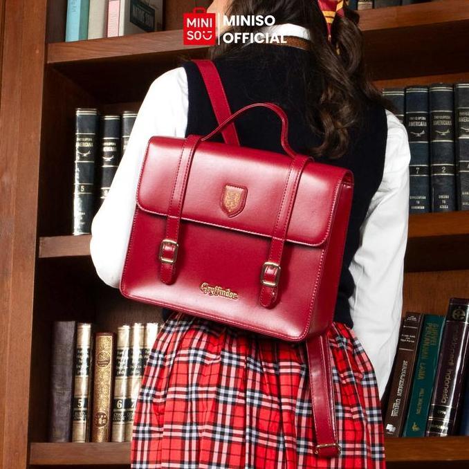 Miniso X Harry Potter Preppy Style Backpack Koleksi Tas Punggung Ransel Flipklasik House Harpy Gryff