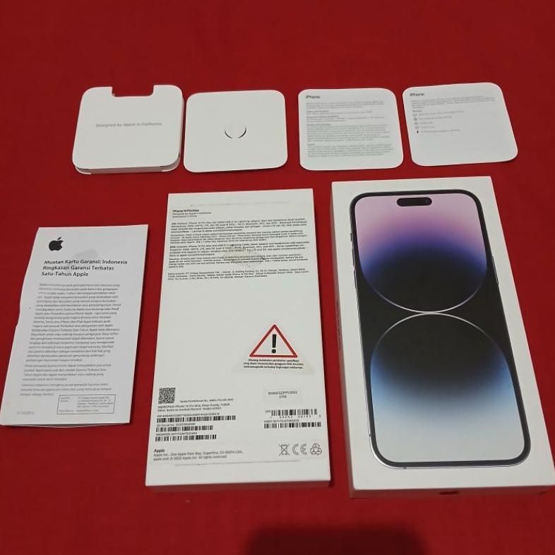 dus box iphone 14 pro max deep purple ori copotan asli ibox