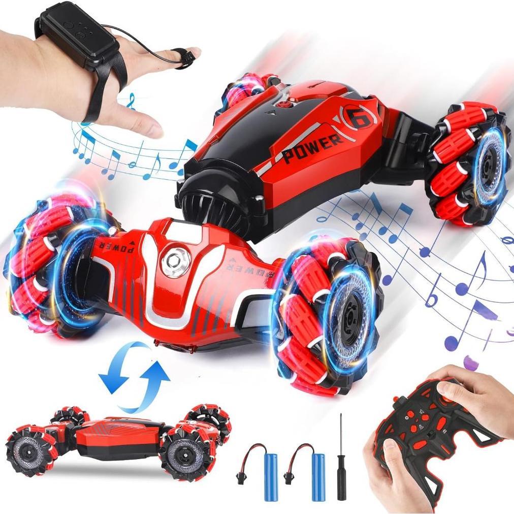 RC Gesture Stunt Car, Multifunctional Rotary Deformation Remote Control Car,
