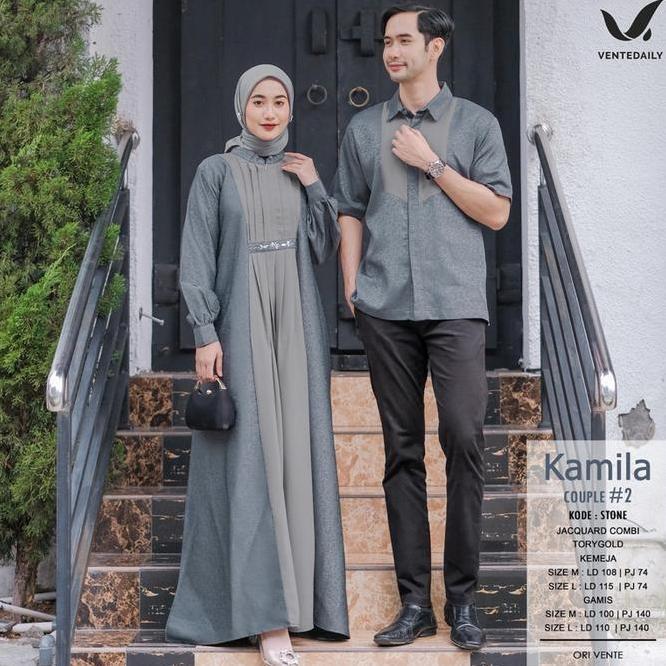 Ds Vente Daily Kamila Couple Baju Couple Kondangan Baju Gamis Dan Kurta Baju Couple Lebaran