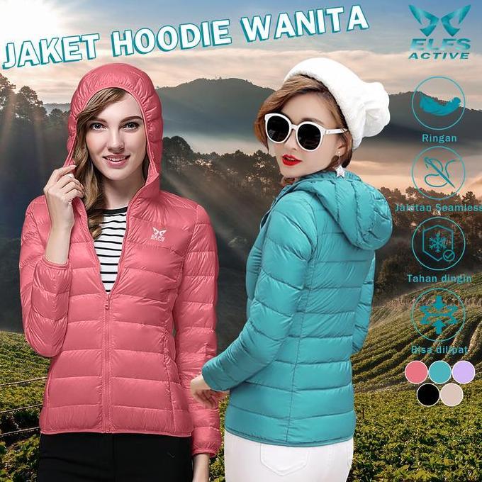 Elfs Active PUFFIN Down Hoodie - Jaket Bulu Angsa Wanita Ultralight UL Outdoor