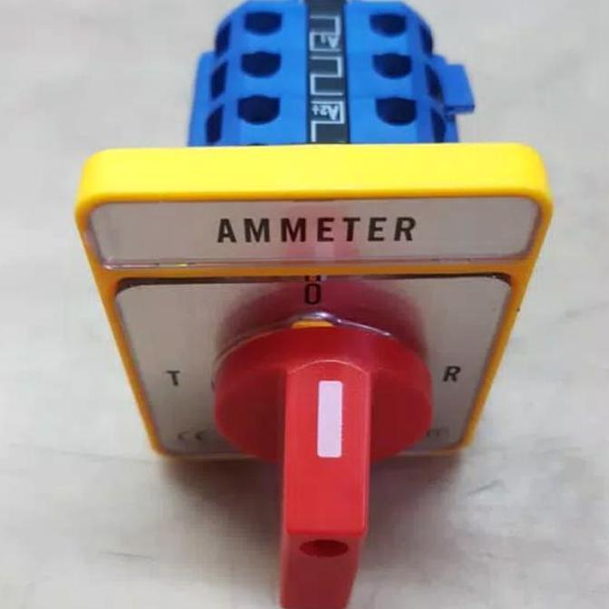 Ampere Selector Switch 4 posisi 0-R-S-T SFT20-4 FORT