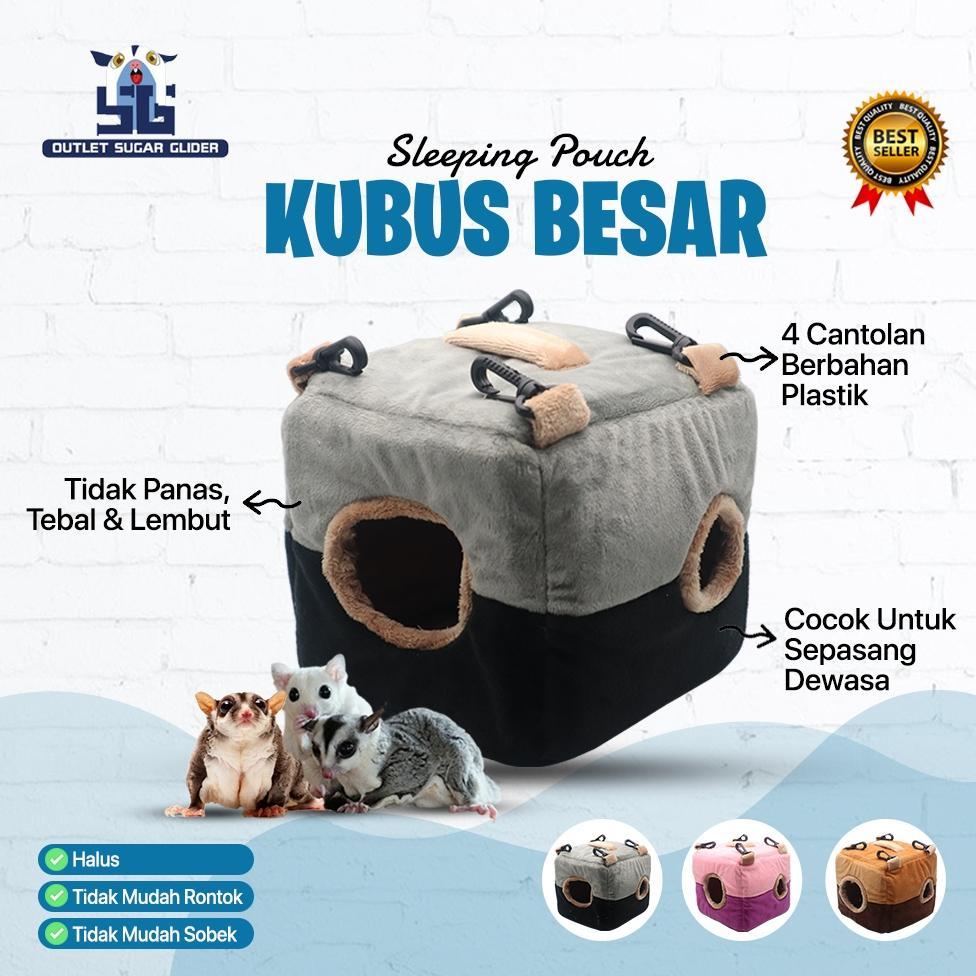 Sleeping Pouch / Tempat Tidur Model Kubus Besar Sugar Glider