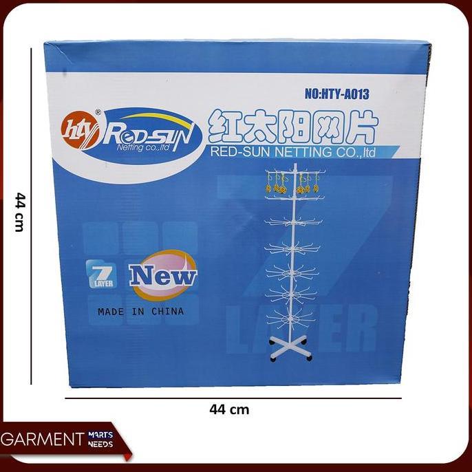 Rak Display Matahari Putar 7 Susun Besar Besi Kuat Tebal Impor