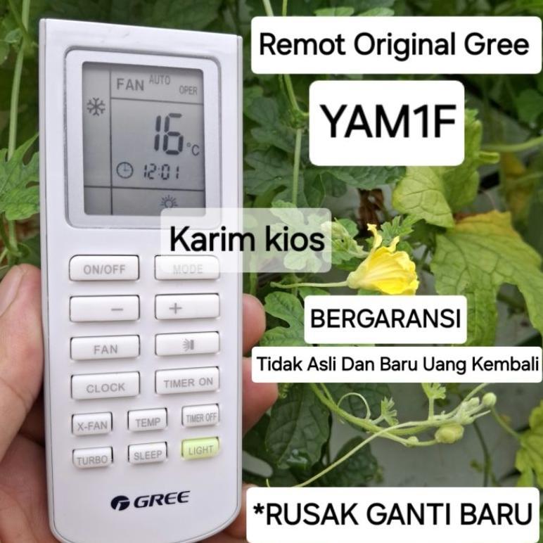 Remot Remote Ac GREE GWC 05MOO3 GWC 07MOO3 GWC 09MOO3 Original Asli Type YAM1F Bergaransi