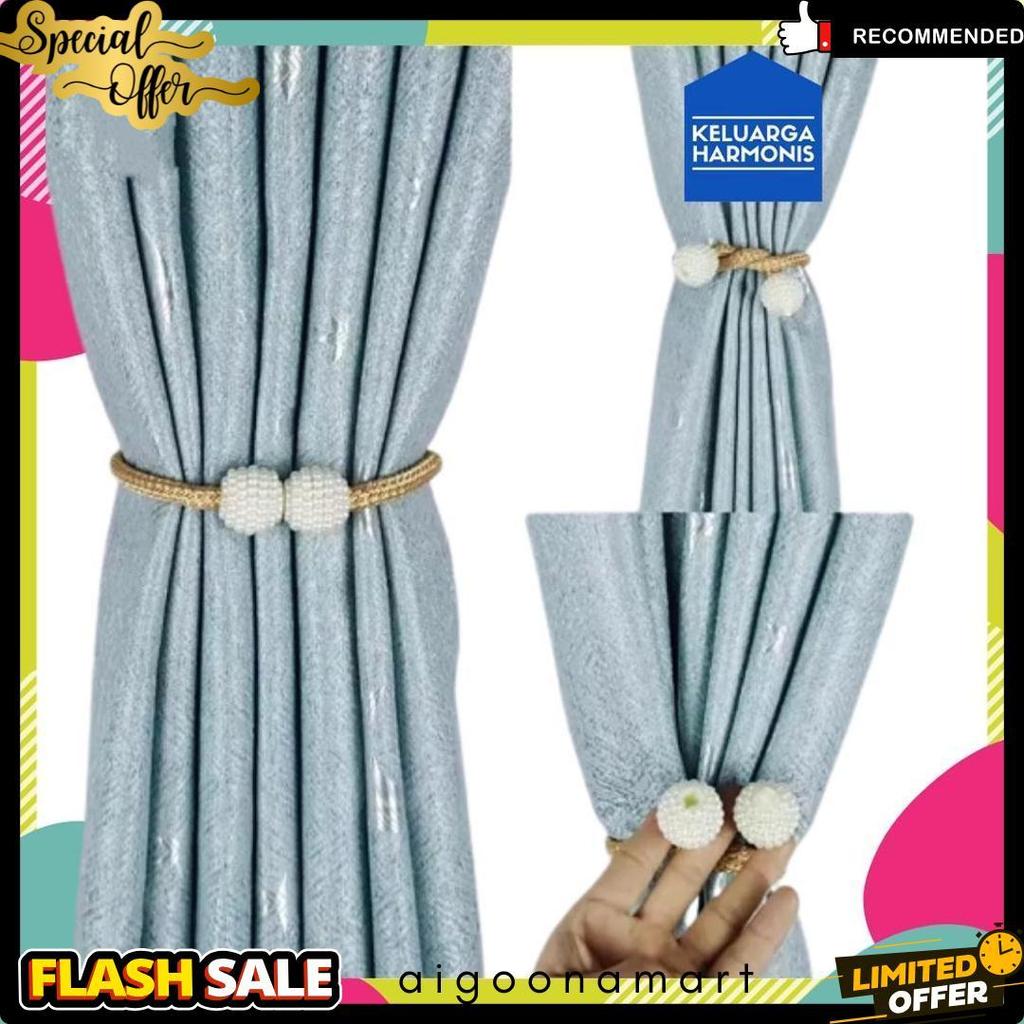 Diskon Kemerdekaan Tali Gorden Mewah / Tali Hordeng Magnet / Tali Gorden Magnet 1 Buah