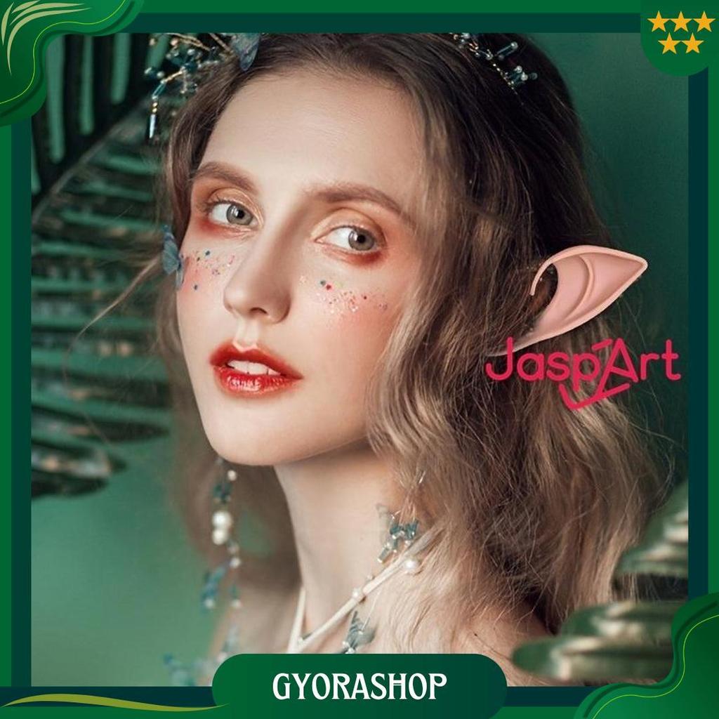 Telinga Palsu Elf Ear Telinga Peri Cosplay Mainan Halloween Knitterr Bahan Silikon Elastis Cosplay P