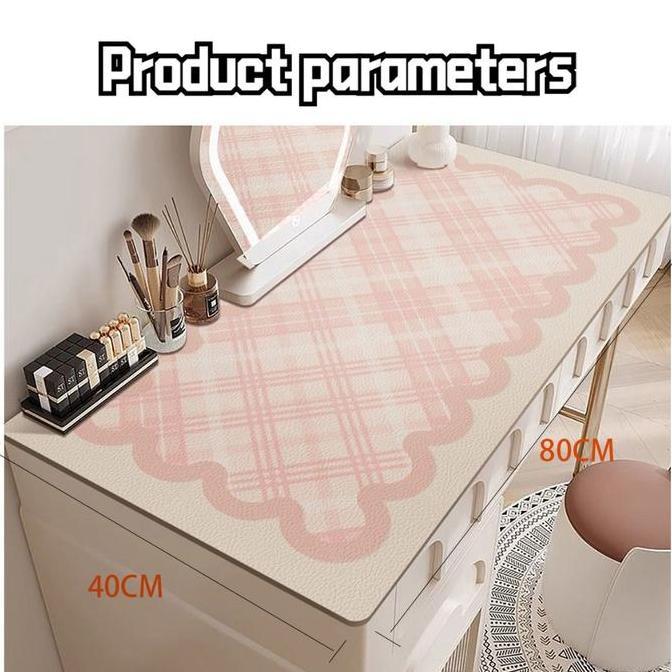 YOUEI [40*80CM] taplak meja kain aesthetic, Alas Meja Rias Anti Air Taplak Meja Lucu Estetik, Taplak