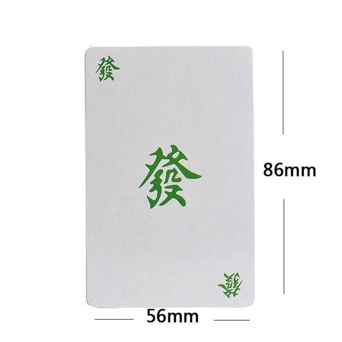 YOUEI Portable Mahjong 144 cards Mahjong Chinese Cards Game Travel set Mahjong Board Game-Chinese Ma