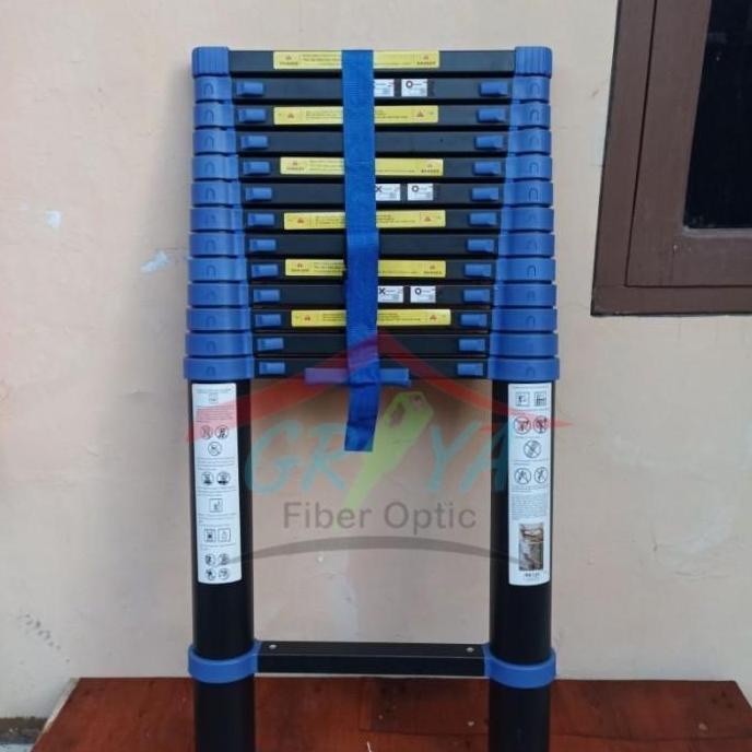 Tangga Teleskopik 5.3 Meter - Biru AMG / Tangga Lipat Teleskopik 5.3M