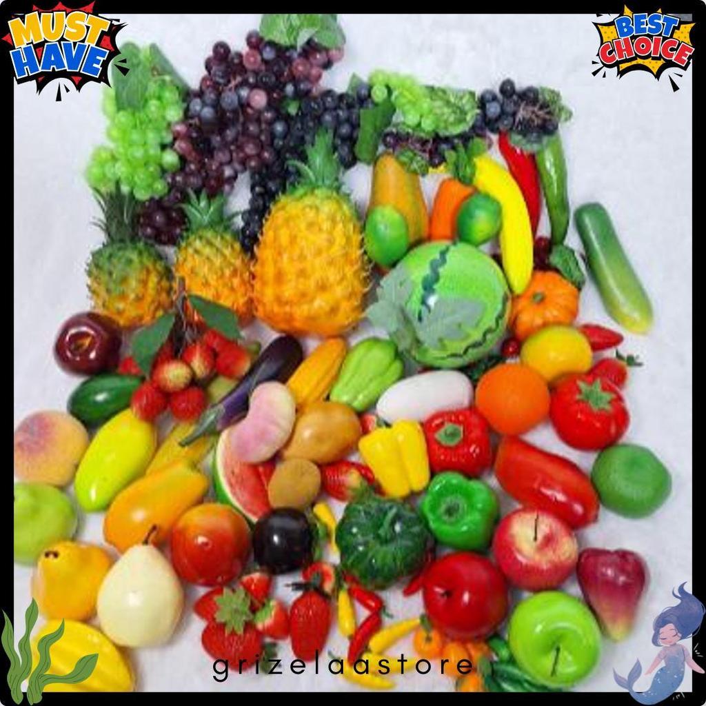 Lagi Diskon Nih Buah Hias Pajangan Artificial Buah-Buahan Palsu Buah Pajangan Replika Belimbing Deli