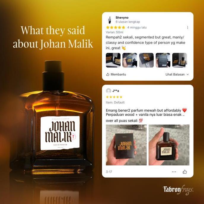 New- Parfum Johan Malik & Bizael - EDP 50ml - by Fabronfrags