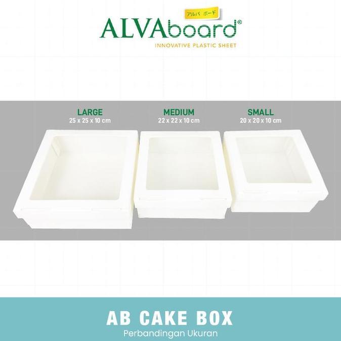 New- ALVAboard Window Cake Box, Kotak Kue Mika Food Grade