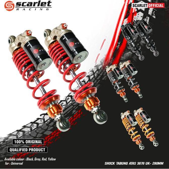 Scarlet Racing - Shock Tabung Atas 3676 Ukuran 280mm 320mm 340mm (O+U)