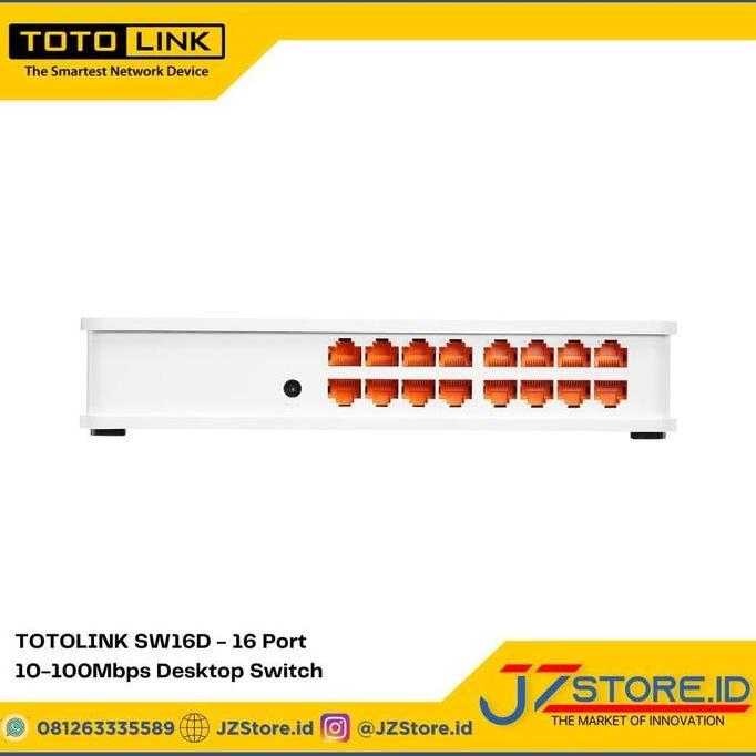 TOTOLINK SW16D SWITCH 16PORT 10/100 DESKTOP TOTO LINK SW16D