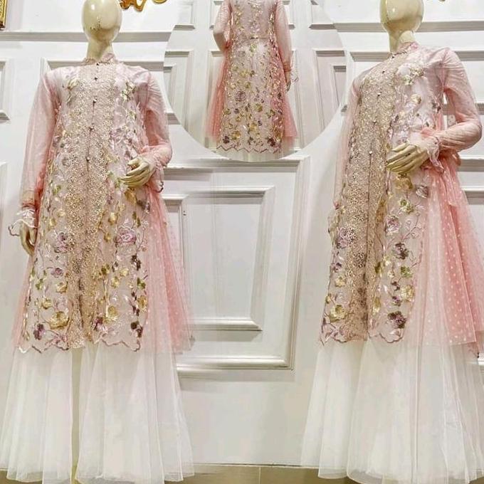 KAMARI OUTER | CARDIGAN BRUKAT TILLE TWO TONE Terlaris