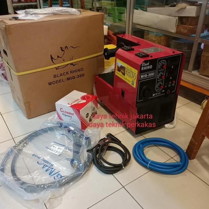 mig 300 Rhino 380v / mesin las mig 300 black rhino