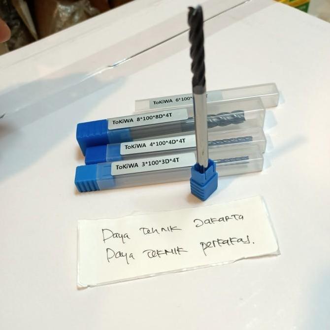 tokiwa endmil Widia panjang 10mm 4f endmil long 100mm Edmil carbide ORIGINAL