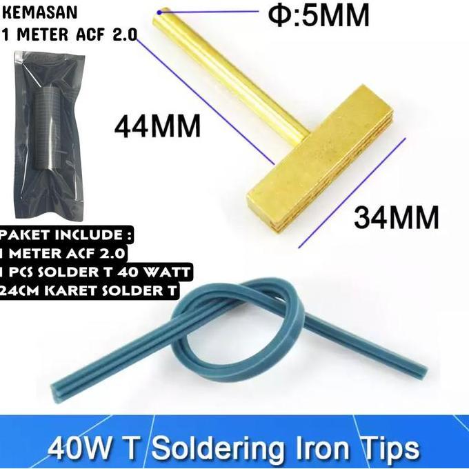 Solder Mata T 30W Watt Untuk Perbaikan Lem Acf Cof Layar Lcd