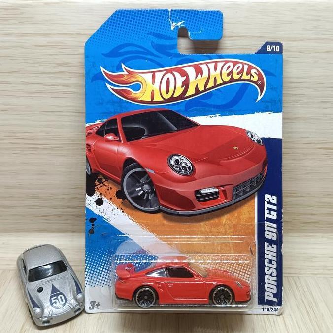 hot wheels porsche 911 GT2 Merah