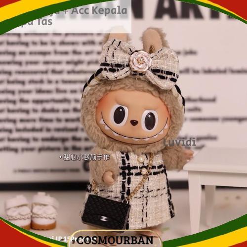 Diskon Ready  Baju Pakaian Labubu V1 V2 Branded Chanel Lv Lucu Kacamata Tas Boneka