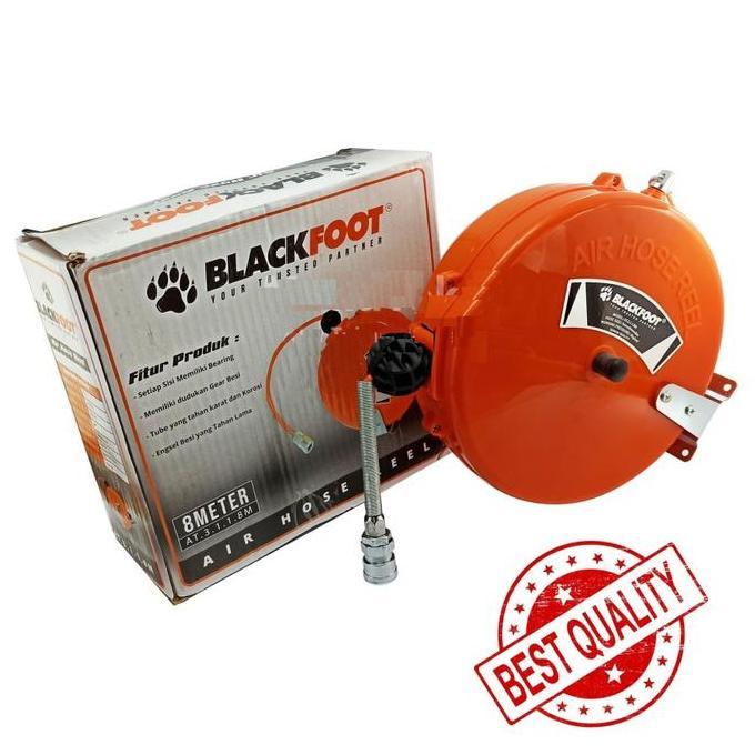 Kyusellershops - Blackfoot Air Hose Reel | Selang Kompresor Otomatis 8M