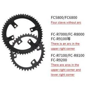 RIRO Doubel Chainring BCD 110mm 4 Bolt For Shimano Chain ring BCD 110 mm Sepeda Roadbike CO