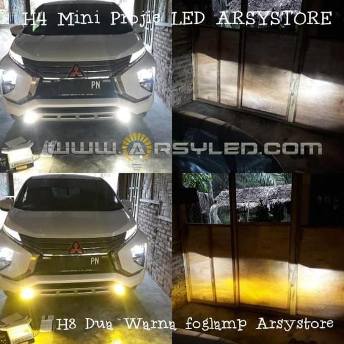 Lampu Kabut Foglamp LED Xpander Livina H8 H11 H16 Dua Warna