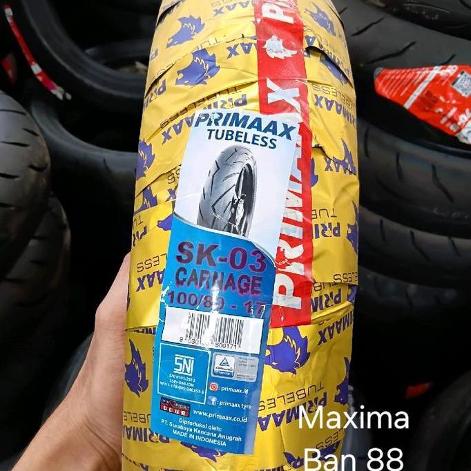 ZAPAFIRT56 - BAN PRIMAAX SK3 100/80-17 TUBELESS RING 17