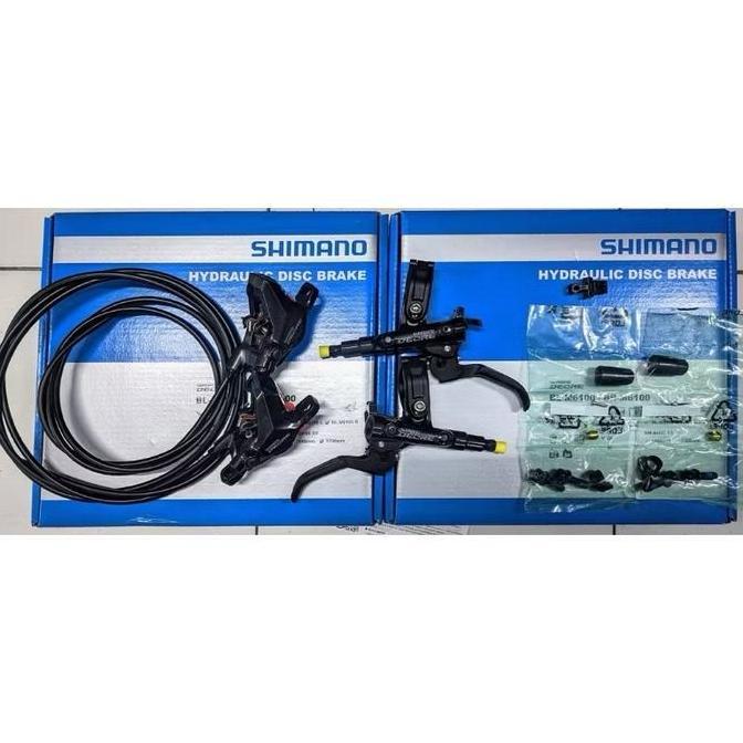 BRAKE SET HYDRAULIC / REM SET SEPEDA HIDROLIK SHIMANO DEORE M6100 ORIGINAL CO