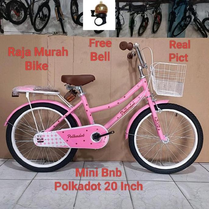 Sepeda Mini Anak Bnb Polkadot 20 Inch Sepeda Anak Perempuan Mini 20 Inch Bnb Polkadot