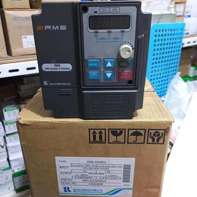 Inverter Rhymebus RM6-4005B3 3,7KW/ 5HP3Phase 380VAC Rhymebus .