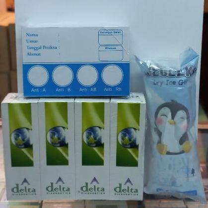 Tes Golongan Darah Delta 1set / Reagen golongan darah