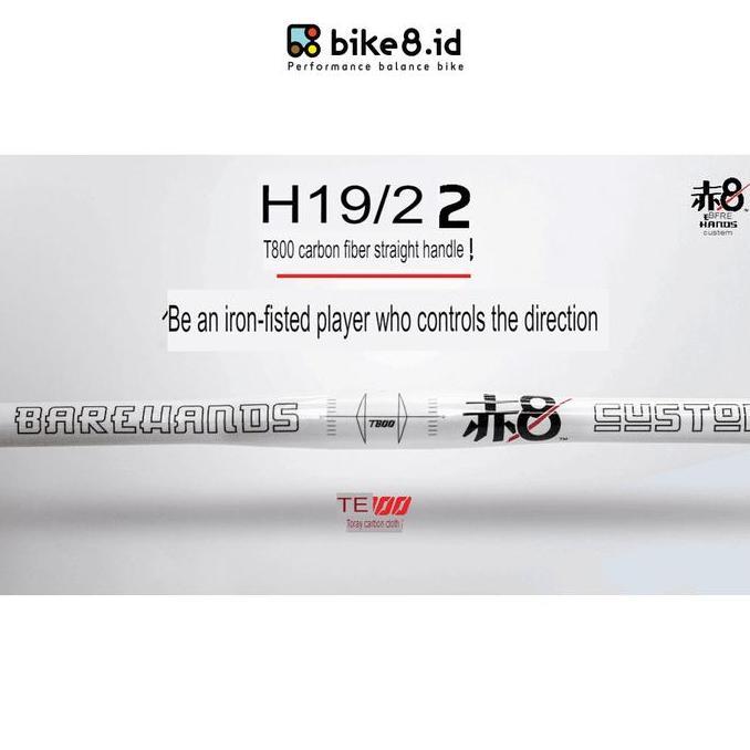 BIKE8 Push Balance Bike T800 CARBON Fiber Handlebar 19mm - Sepeda Anak CO