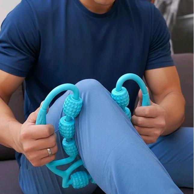 Goblike_store - Roller Pijat 9 Roda - Alat Pijat Manual Betis, Paha & Punggung