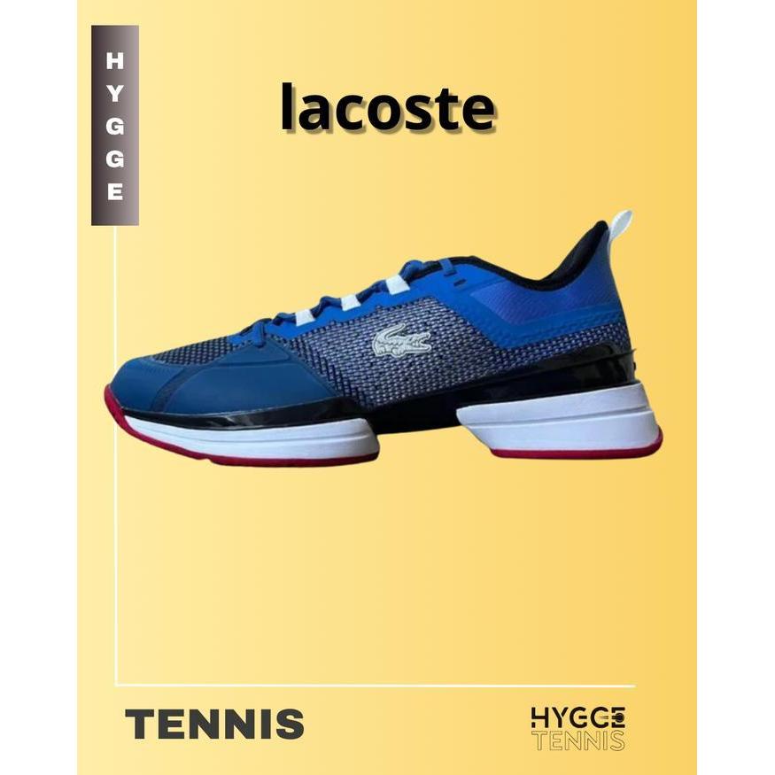 Lacoste Ultra Blue / Red/ Black -Sepatu Tenis New Best Quality 100% Original