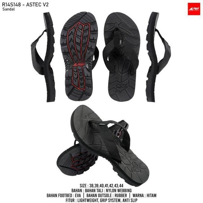 SANDAL JEPIT REI ASTEC - BLACK
