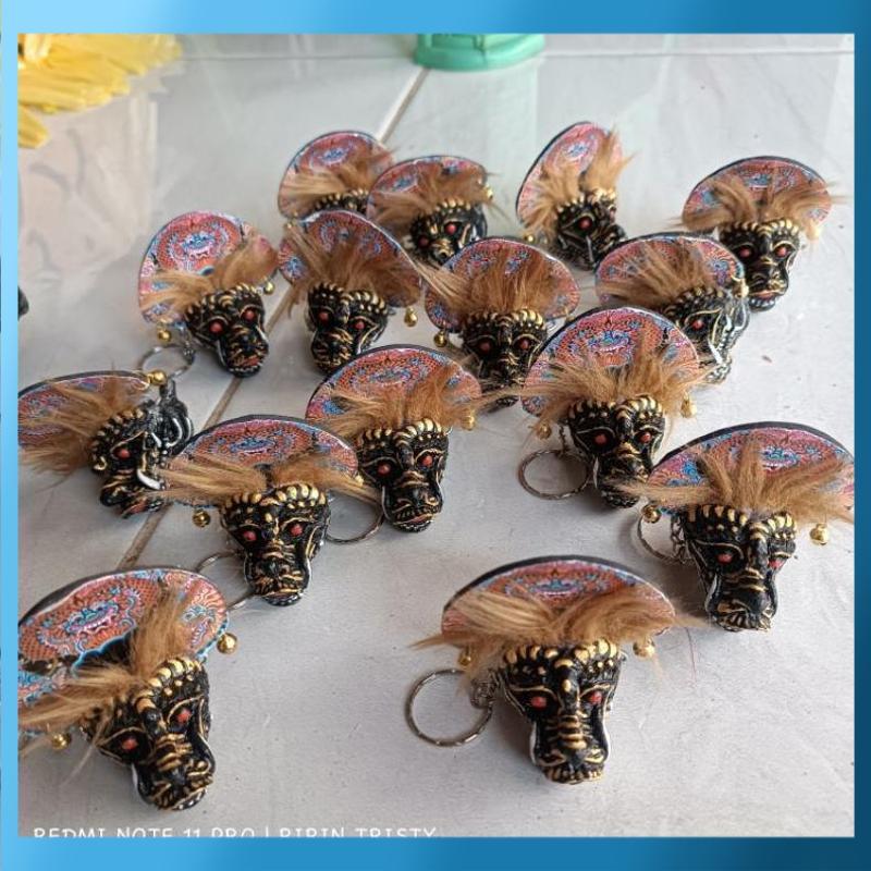Diskon Gantungan Kunci Barongan Resin Miniatur Unik - RO30-1511 2025 COD Termurah Terlaris Berkualit