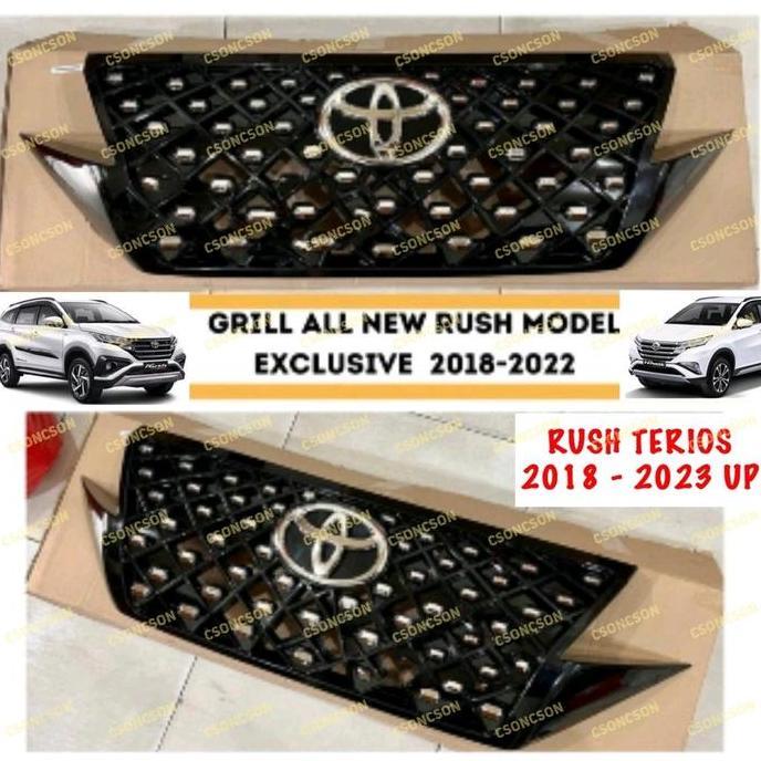 Grill Bumper Depan All New Rush Terios 2018 2021 2022 2023 Exclusive Hitam