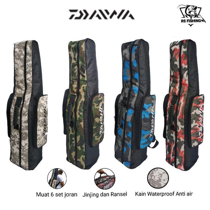 Tas Pancing Jumbo Ransel Muat 4 Set Joran Rell Uk 80 100 120 Cm Uniseks Anti Air Terlaris Best Quali