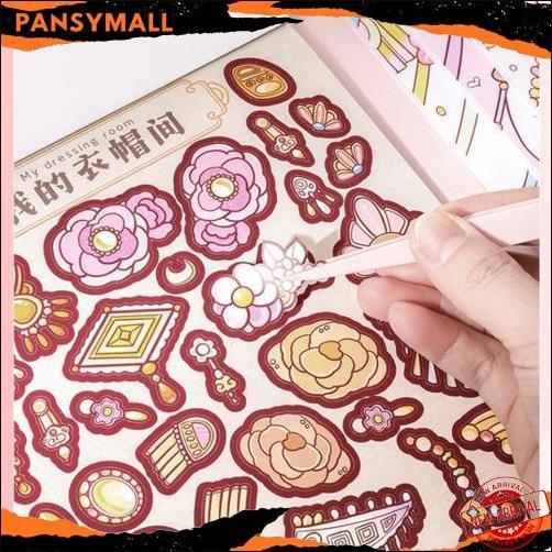 Ready Buku Stiker Diy Fashion Baju Sticker Dress Up Book Lucu Korean Stiker Ekspresi Girl Change Mak