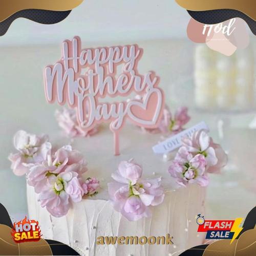 Bigpromo Topper Happy Mother'S Day Hiasan Kue Hari Ibu Mother Day Untuk Mama Ibu Mom
