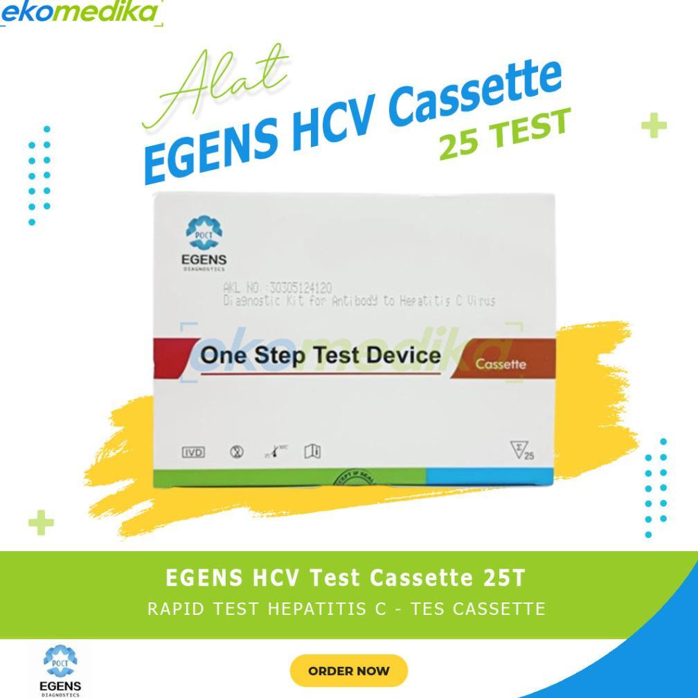 Test HCV Strip Egens isi 50 / EGENS Test HCV Cassette isi 25 test