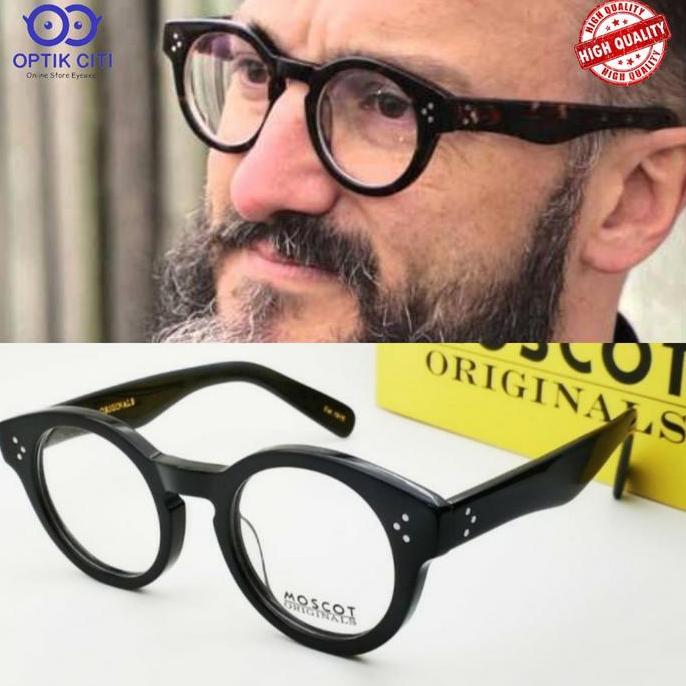 Frame Kacamata Pria bulat moscot Grunya Grade Original