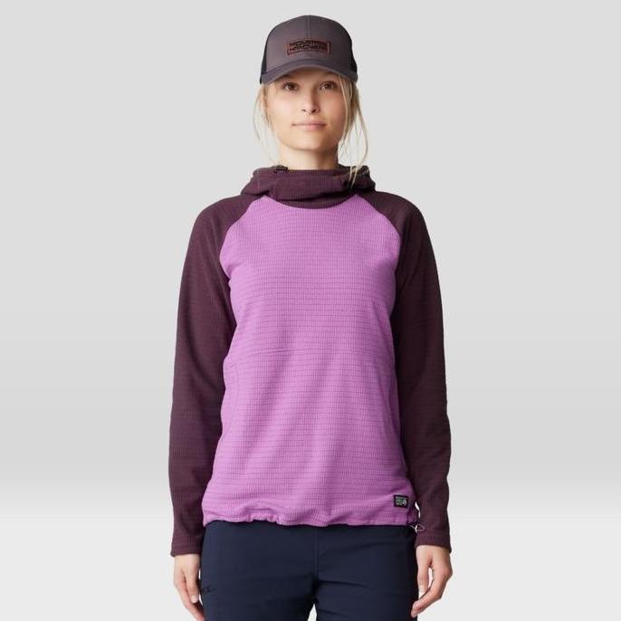 jaket wanita womens mhw mountain hardwear summit grid tunic hoody casual outdoor camping hiking gunu