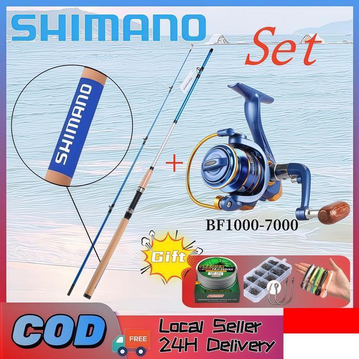 Shimano Reel Rod Shimano Pancing Set Reel Berputar Joran Pancing 1 Set Rod Berputar Fishing Rod Port