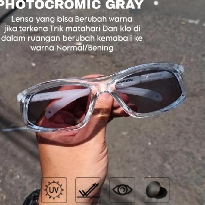 kacamata safety normal dan minus lensa photocromic rubah warna