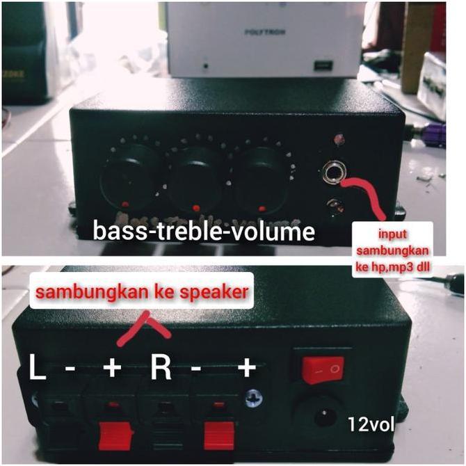 New- amplifier mini 12vol volume,treble bass
