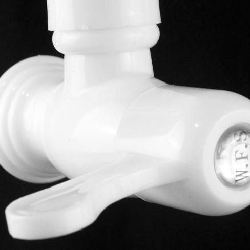 KRAN WASTAFEL CUCI PIRING KRAN AIR BAHAN PLASTIK MODEL UNIK ENGKOL JEMPOL SLT-176 PUTIH